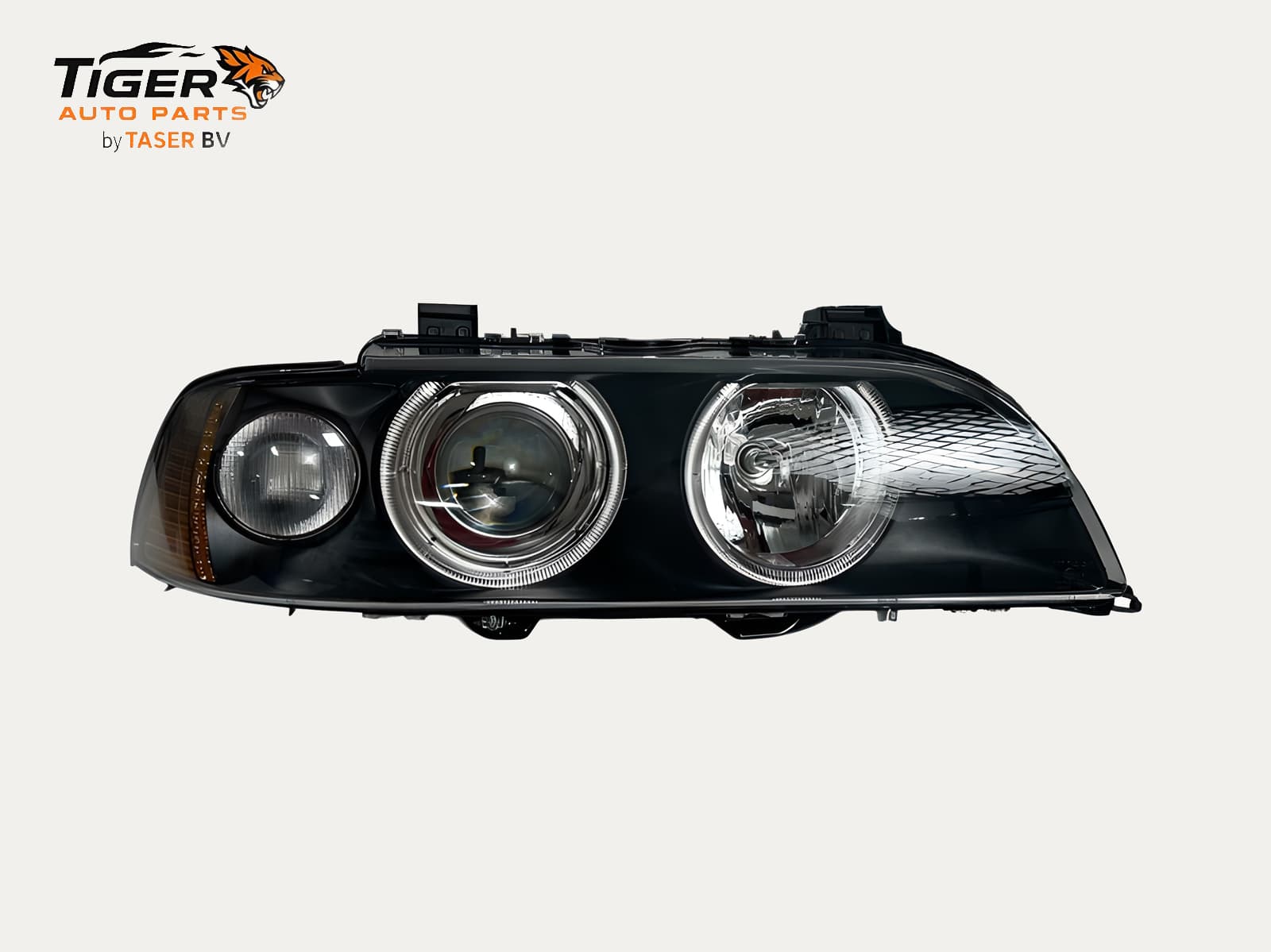 BMW E39 koplamp rechts Hella-type met oranje knipperlicht (1996-2003)