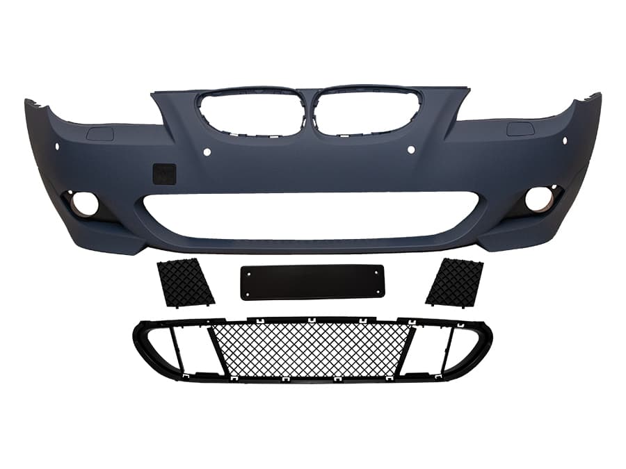 BMW 5-SERIE E60 / E61 LCI 07-10 SEDAN / TOURING VOORBUMPER COMPLETE 18MM ///M-TECH