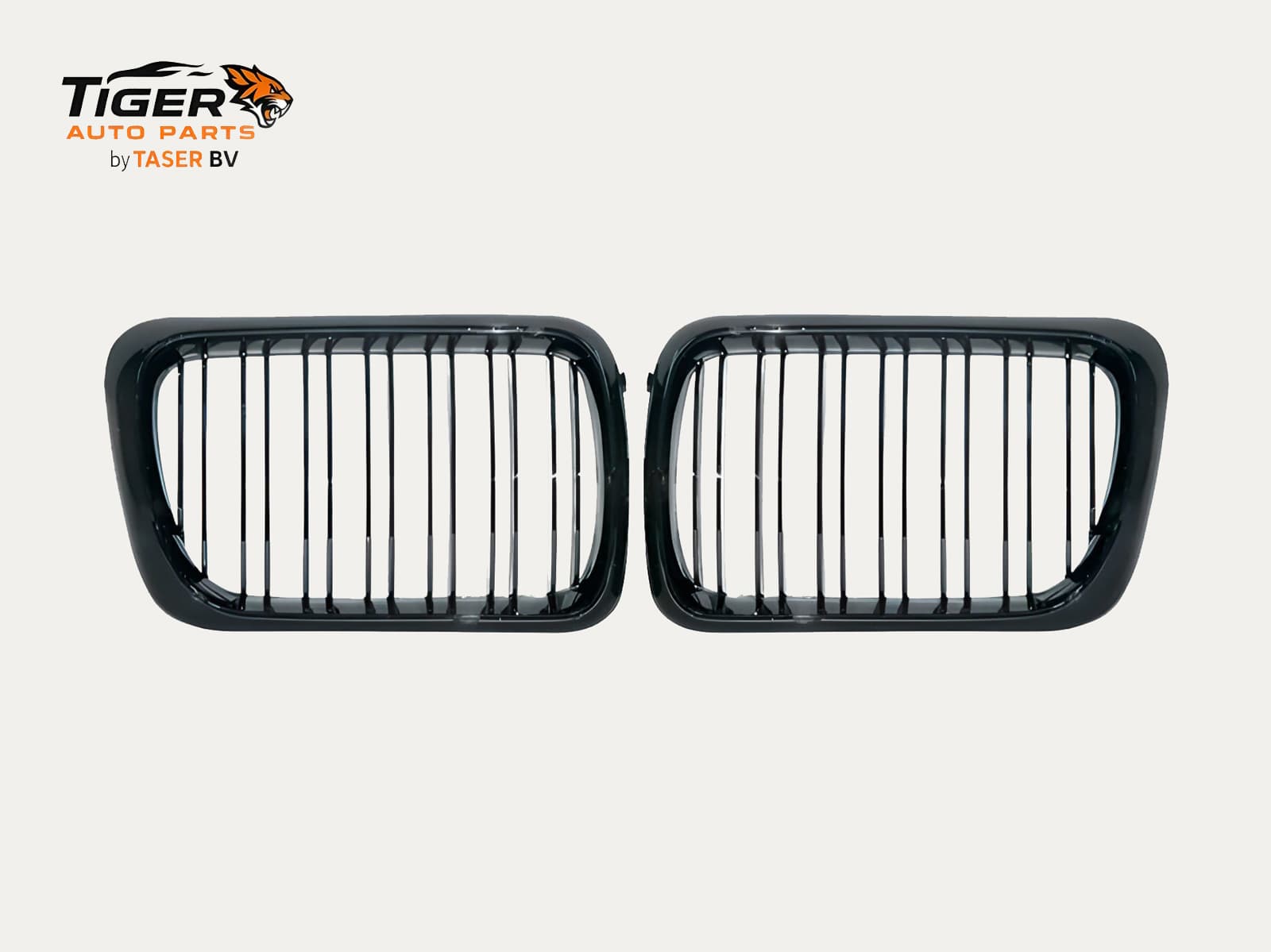 BMW 3-SERIE E36 90-97 Dubbelspijls glanzend zwarte grillen