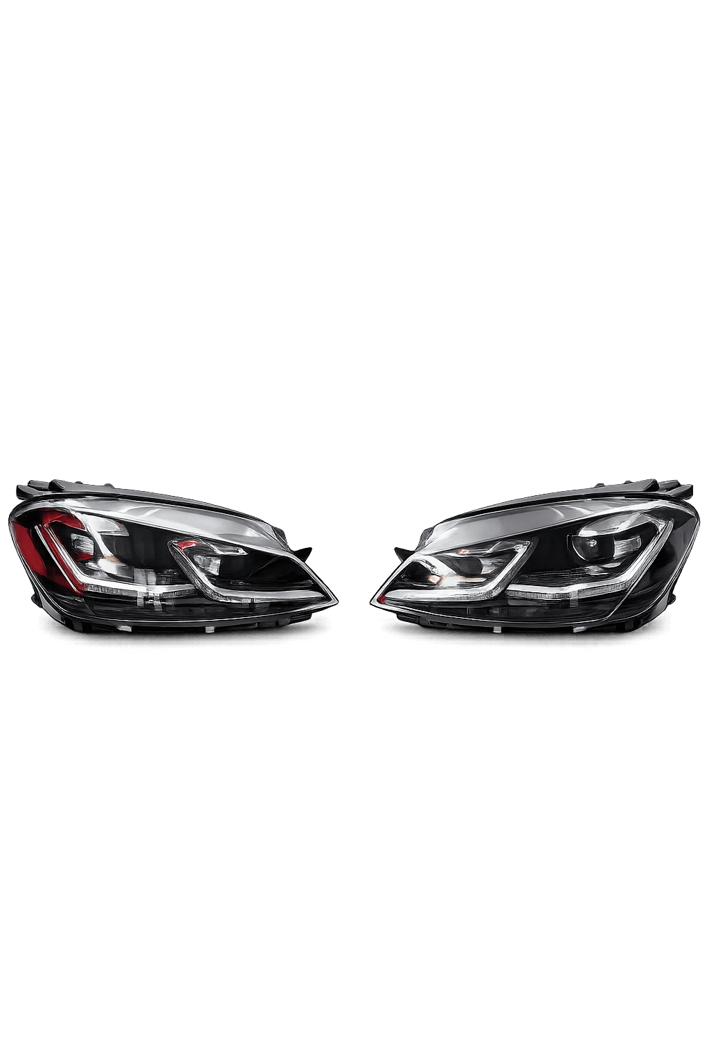 VW Golf 7 MK7 J-LED Koplampen Set Silver 2012-2016