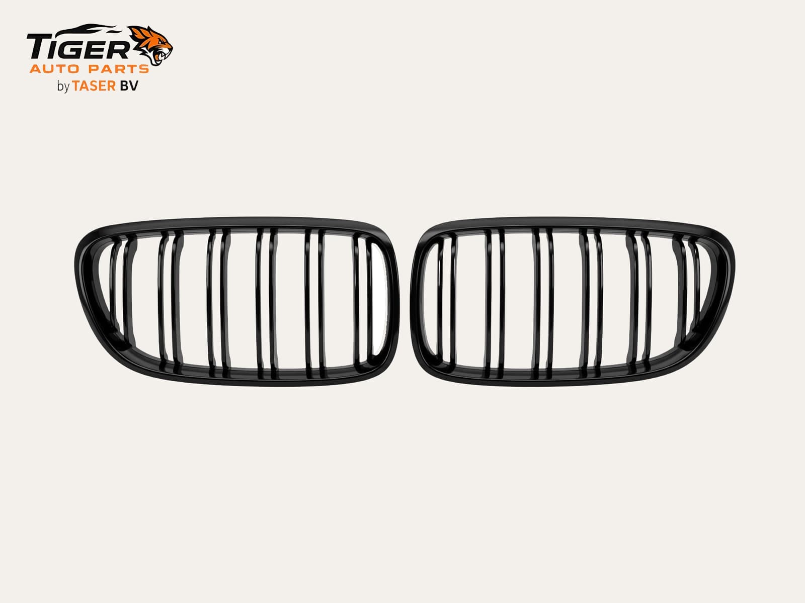 BMW 3-SERIE E90 LCI / E91 LCI SEDAN / TOURING 06-11 Dubbelspijls glanzend zwarte grillen