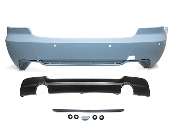 BMW E92 E93 M-Tech Achterbumper Compleet PDC Dubbele Uitlaat 2006-2013