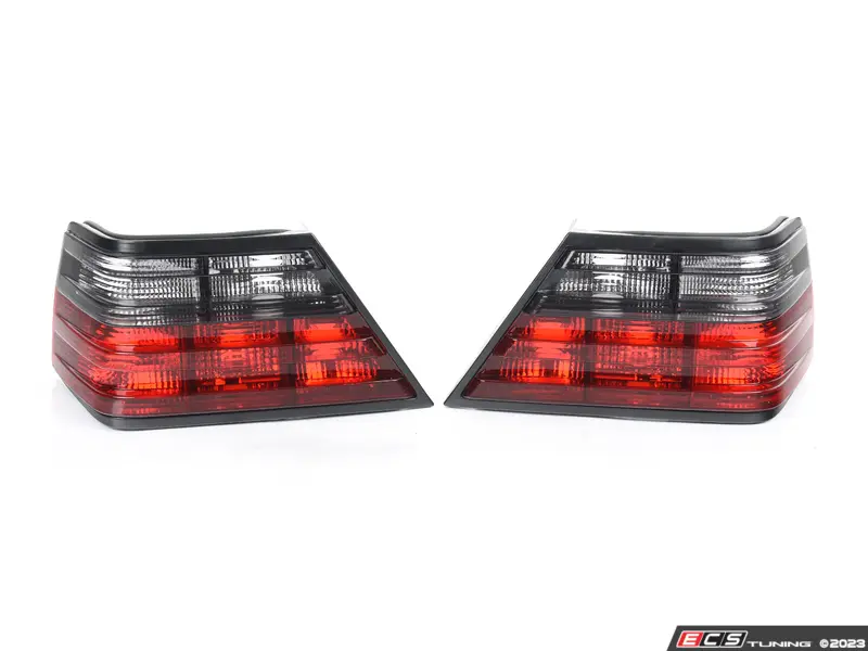 Mercedes W124 achterlichten set E500-look rood smoke 1985-1995