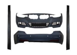 BMW 3-SERIE F30 12-18 BODY KIT M-TECH BODYKIT: ACHTERBUMPER MET KOPLAMPSPROEIERS, PARKEERSENSOR-GATEN (ACHTER), ENKELE UITLAAT, INCLUSIEF SIDESKIRTS