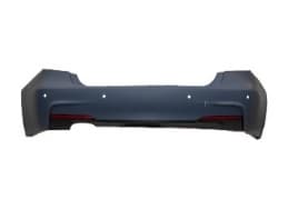 BMW 3-SERIE F30 12-18 ACHTERBUMPER COMPLETE M-TECH MET PARKEERSENSOR-GATEN EN ENKELE UITLAAT