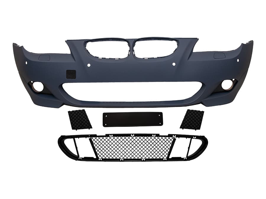 BMW 5-SERIE E60 / E61 03-06 SEDAN / TOURING VOORBUMPER COMPLETE 24MM ///M-TECH