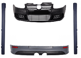 VW GOLF 5 BODY KIT GTI GRILLE GLANZEND ZWART R32 LOOK